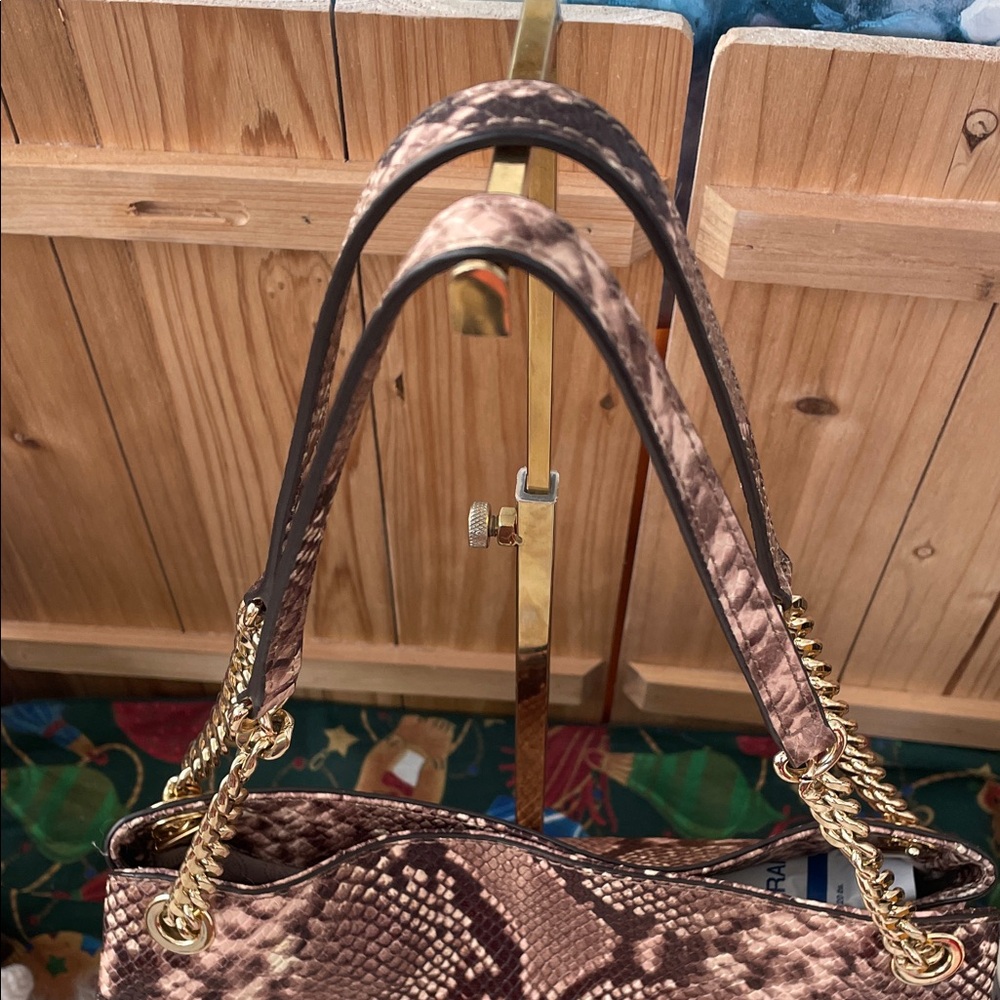 Michael Kors Python Embossed Print Shoulder Bag w… - image 3